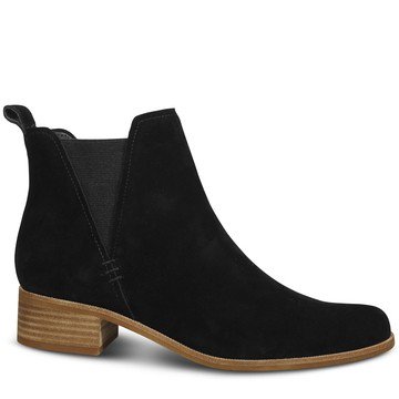 Wittner Gilmore Black Suede Elasticated Gusset Chelsea Ankle Boot