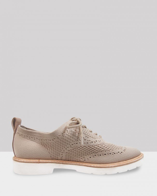 Wittner Dali Nude Knit Lace Up Brogue