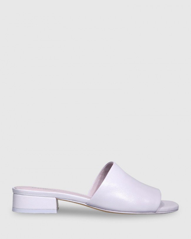 Wittner Bowman Lilac Leather Open Toe Slide