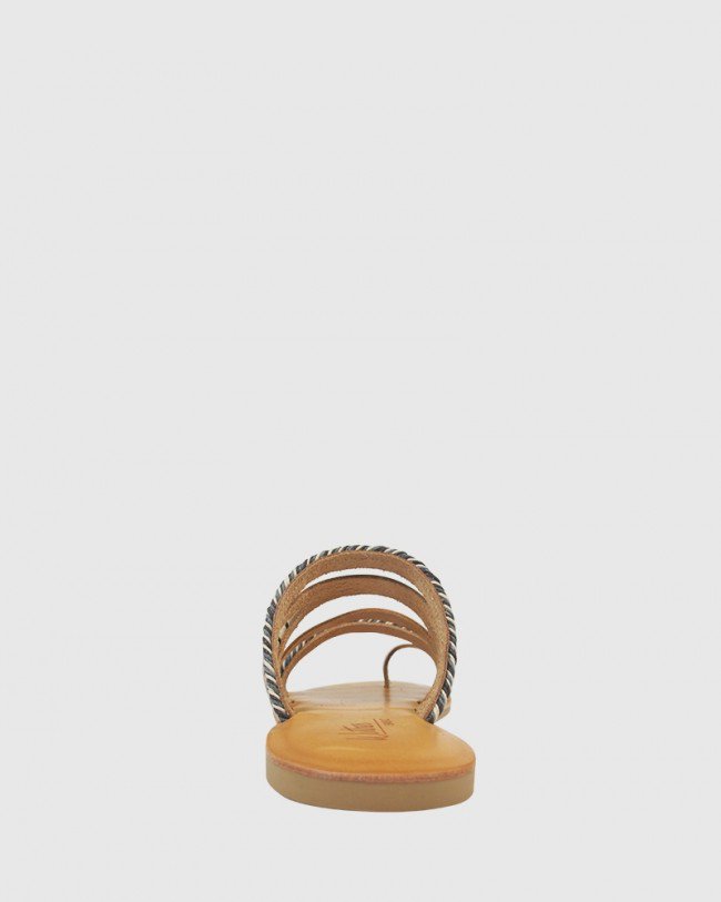 Wittner Fabiola Natural Leather Flat Sandal