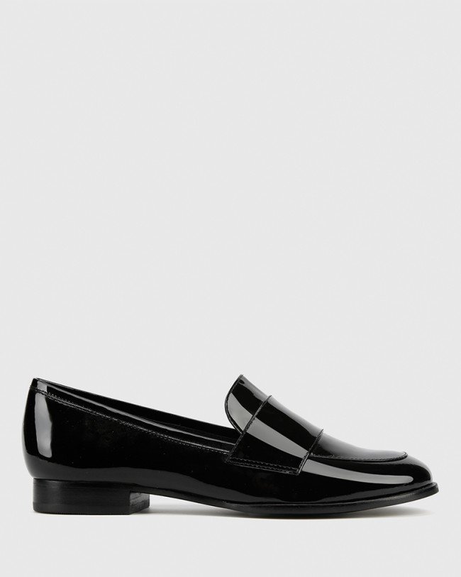 Wittner Dacey Black Patent Loafer