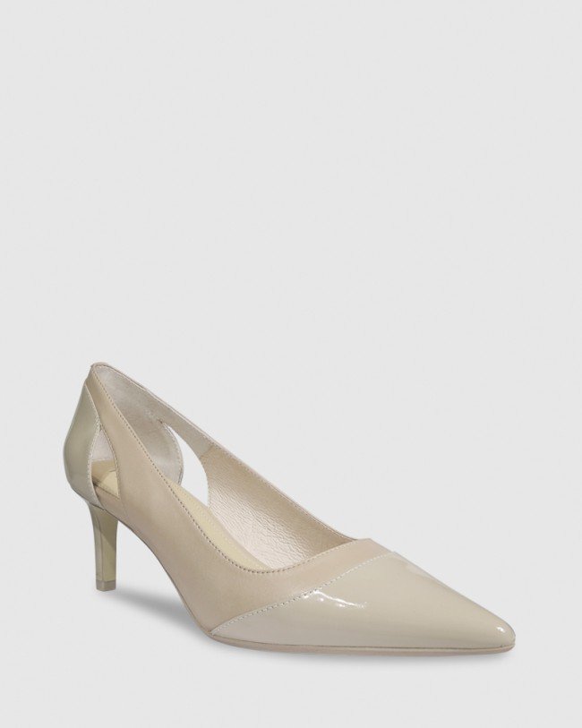 Wittner Dewan Nude Patent Leather Stiletto Heel