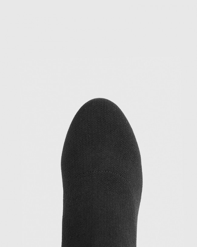 Wittner Arton Black Stretch Knit Block Heel Ankle Boot