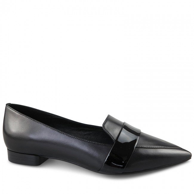 Wittner Maisy Black Leather Pointed Toe Loafer