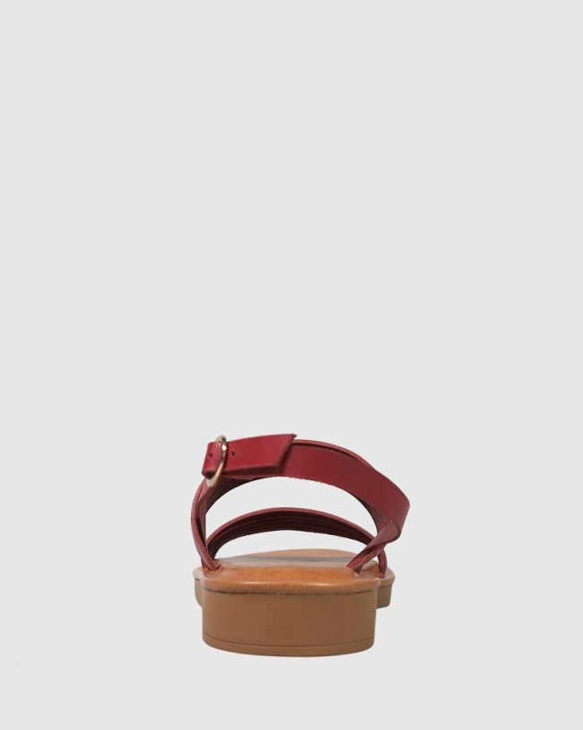 Wittner Evelyn Chilli Red Leather Sandal