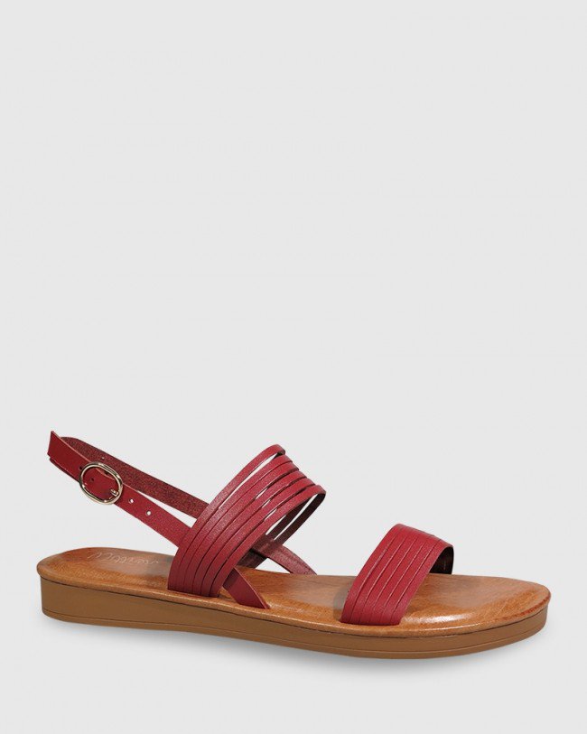Wittner Evelyn Chilli Red Leather Sandal