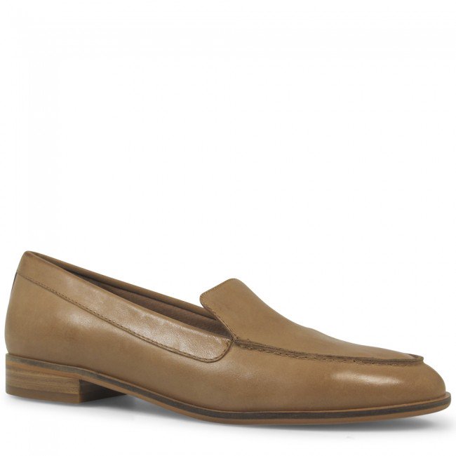 Wittner Havarra Brandy Leather Square Toe Loafer