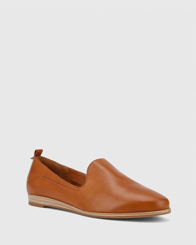 Wittner Caela Cognac Leather Loafer