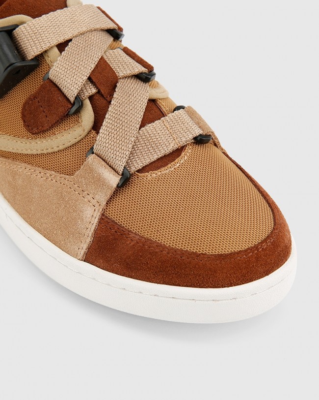 Wittner Gazelle Brown Suede & Mesh Sneaker