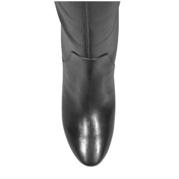 Wittner Andrei Black Leather Block Heel Knee High Boot