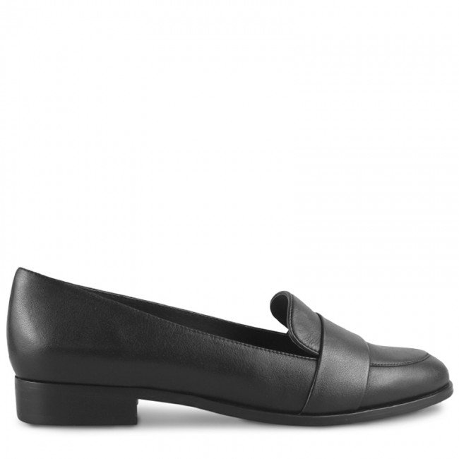 Wittner Heaton 2 Black Leather Almond Toe Loafer