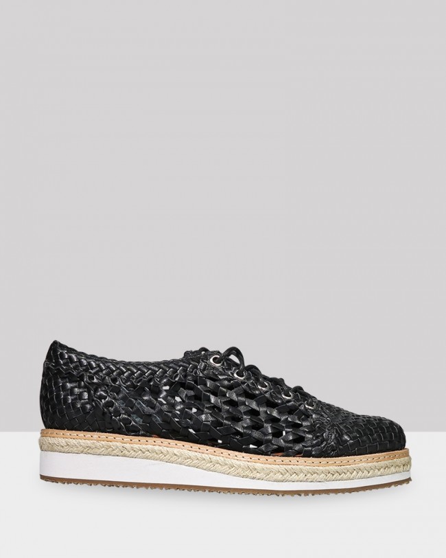 Wittner Marsey Black Weave Brogue