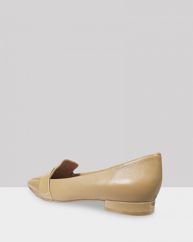Wittner Maisy Taupe Leather Pointed Toe Loafer