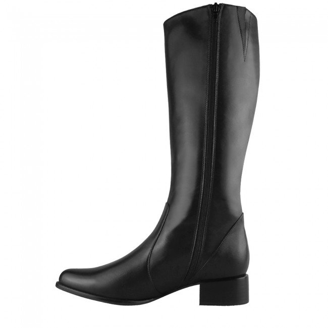Wittner Bernia Narrow Fit Black Leather Knee High Boot