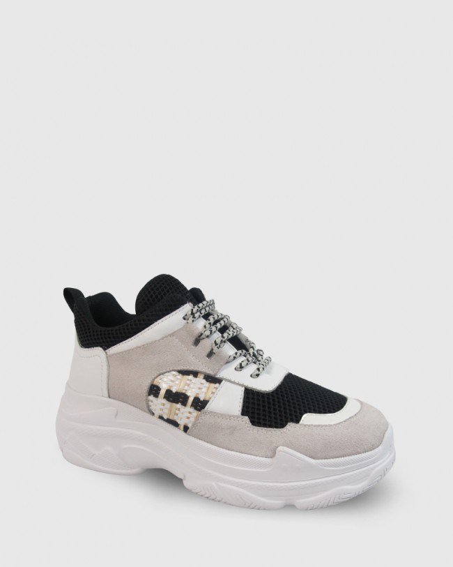 Wittner Arlington Grey Suede Chunky Sneaker