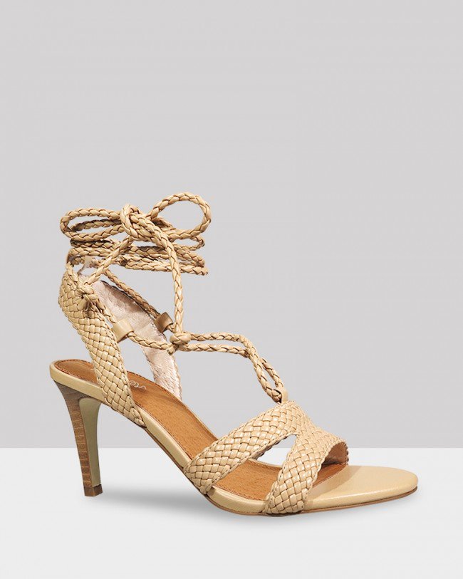 Wittner Ibitha Nude Weave Stiletto Heel Sandal