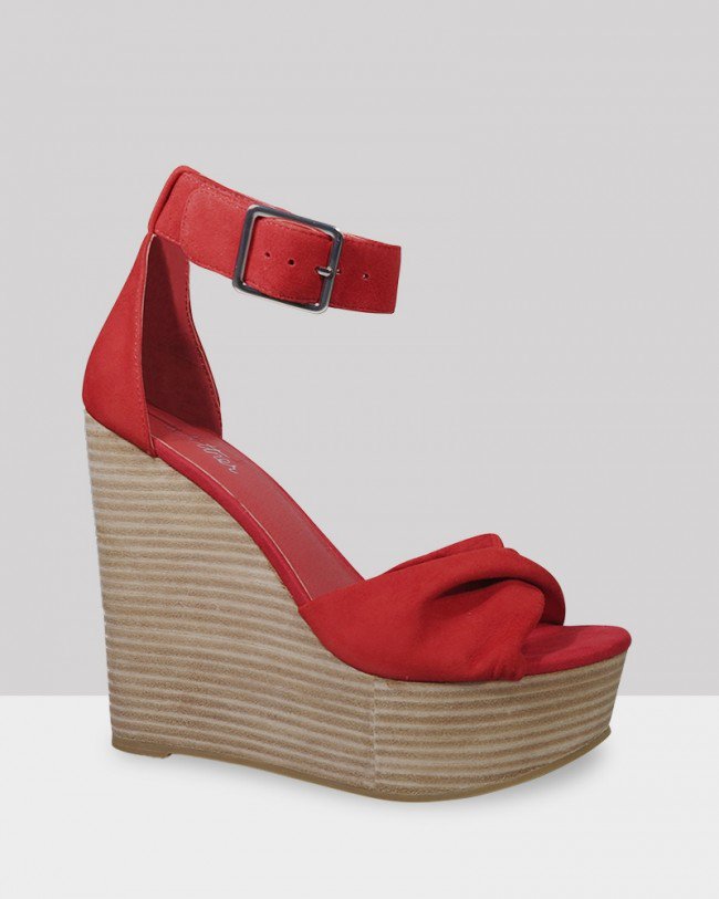 Wittner Winslet Red Suede Wedge