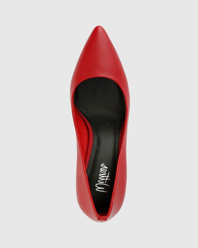 Wittner Hadalie Red Leather Stiletto Heel