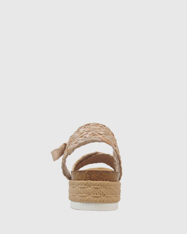 Wittner Daine Natural Weave Flatform Sandal