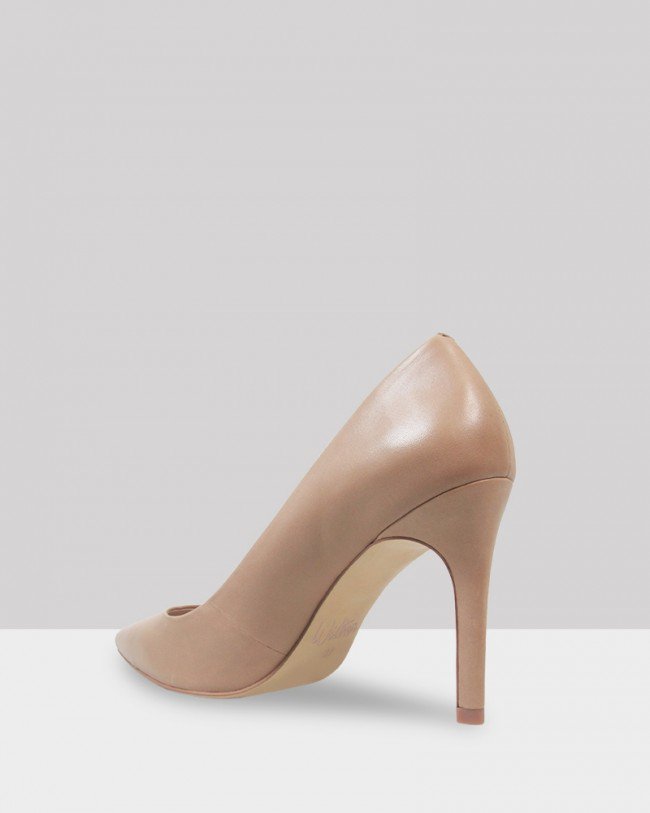 Wittner Harman Nude Leather Pointed Toe Stiletto Heel