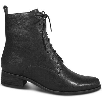 Wittner Glimmer Black Leather Lace Up Ankle Boot