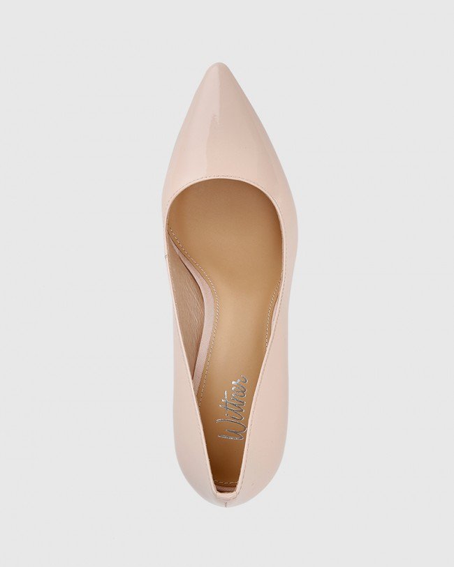 Wittner Hadalie Pink Patent Leather Stiletto Heel