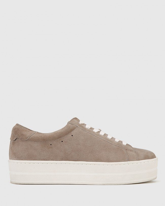 Wittner Francisco Stone Suede Flatform Sneaker