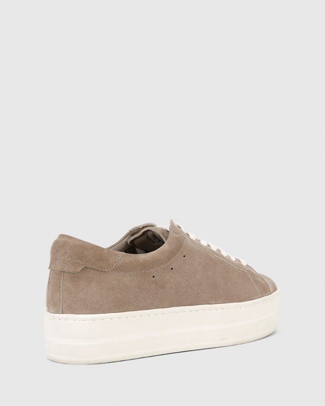 Wittner Francisco Stone Suede Flatform Sneaker