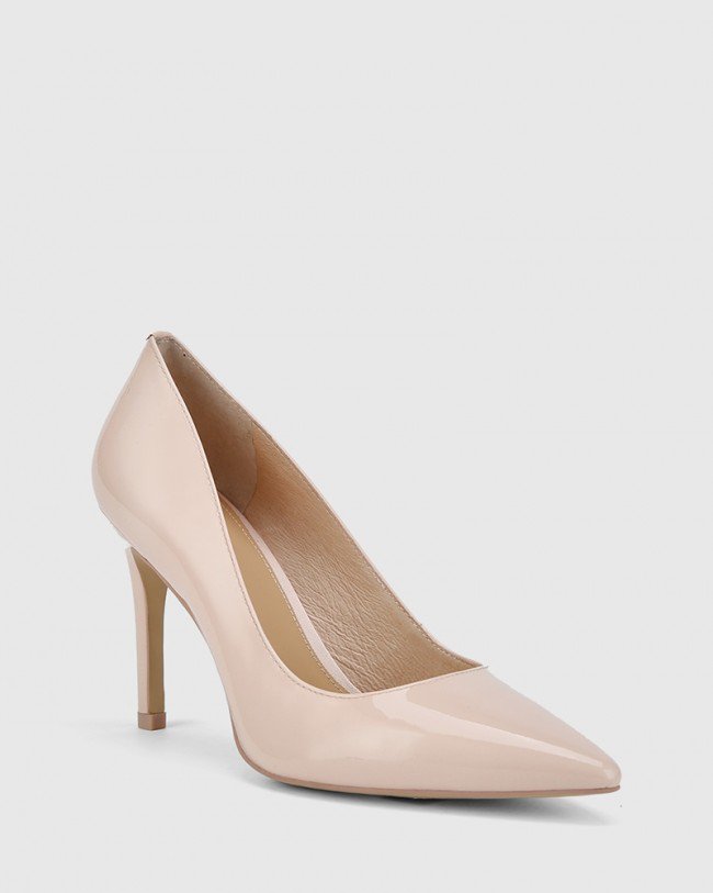 Wittner Hadalie Pink Patent Leather Stiletto Heel