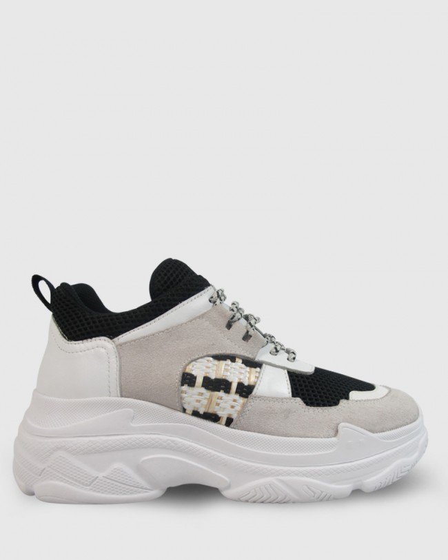 Wittner Arlington Grey Suede Chunky Sneaker