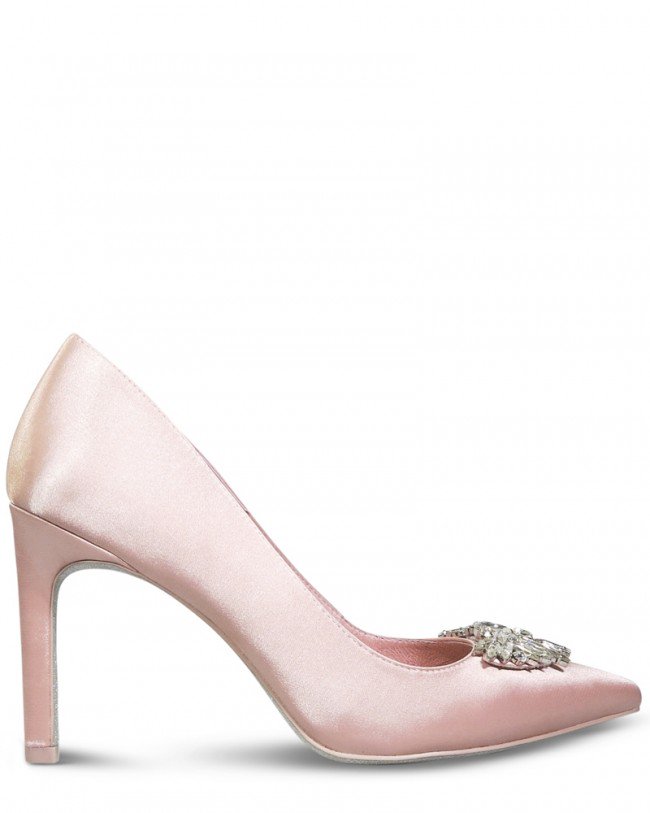 Wittner Henshaw Pink Satin Embelished Stiletto Heel