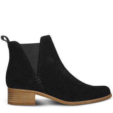 Wittner Gilmore Black Suede Elasticated Gusset Chelsea Ankle Boot