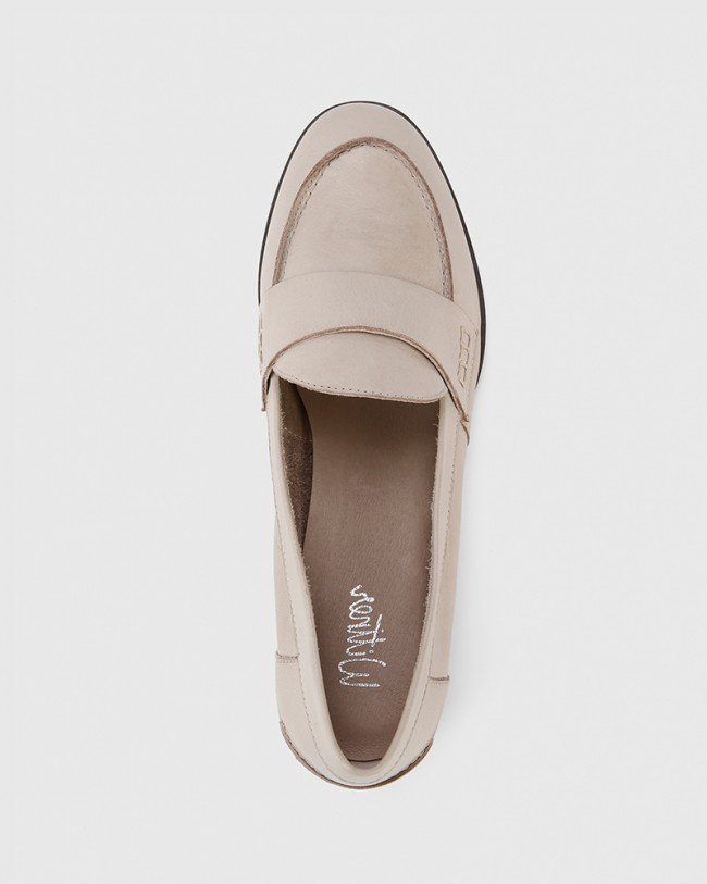 Wittner Dennis Silver Grey Leather Loafer