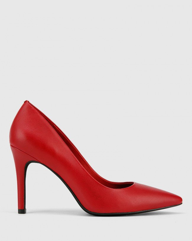 Wittner Hadalie Red Leather Stiletto Heel