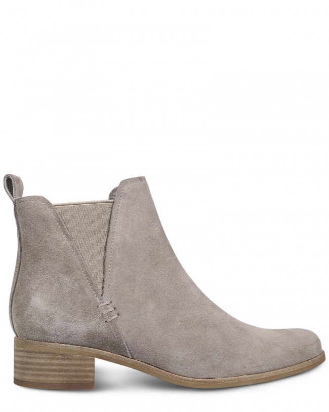Wittner Gilmore Grey Stone Suede Elasticated Gusset Chelsea Ankle Boot