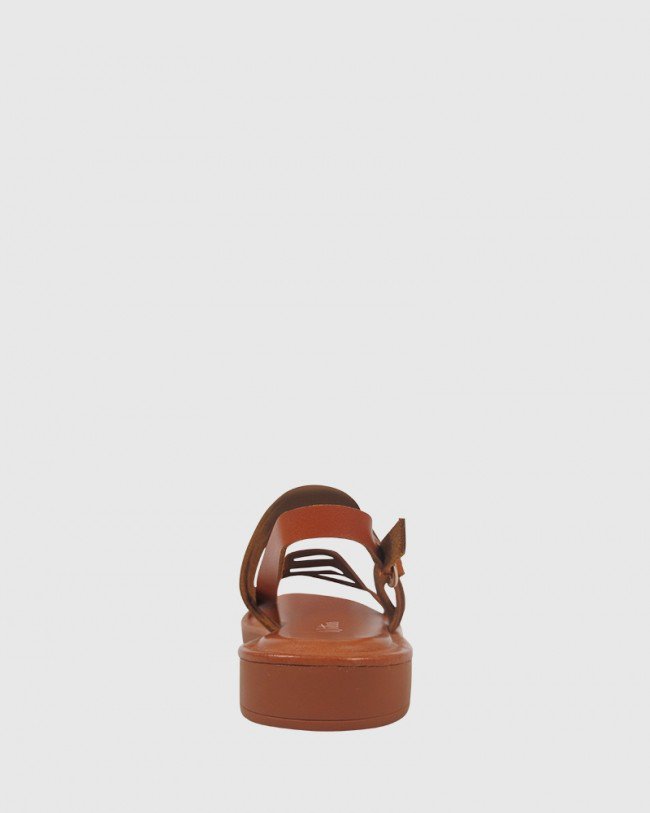 Wittner Evelyn Tan Leather Sandal