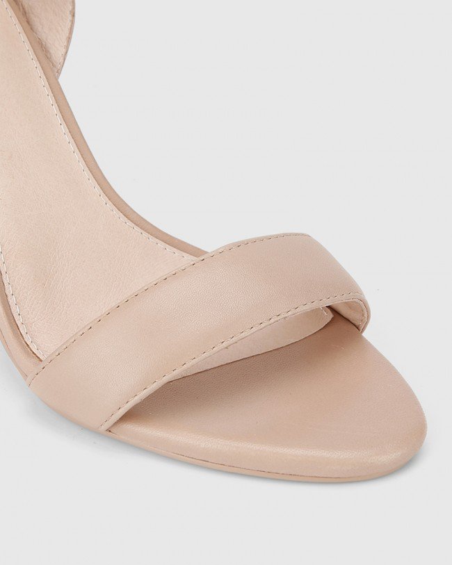 Wittner Ralexx 2 Nude Leather Block Heel Sandal