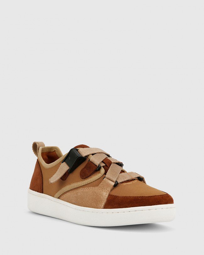 Wittner Gazelle Brown Suede & Mesh Sneaker