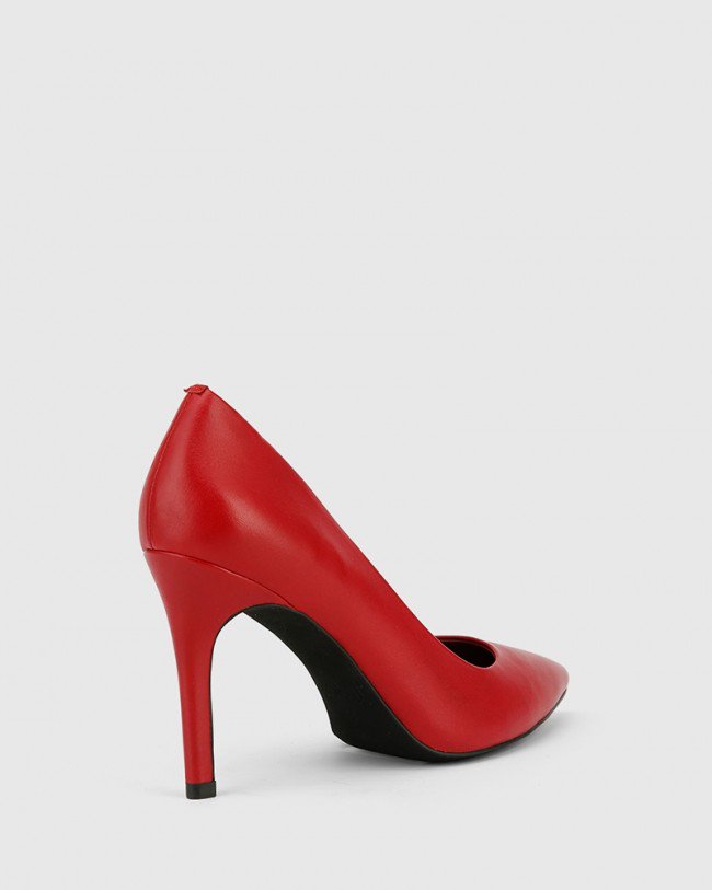 Wittner Hadalie Red Leather Stiletto Heel