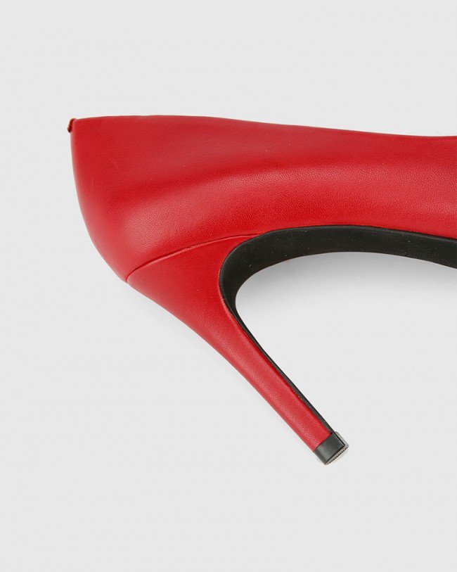 Wittner Hadalie Red Leather Stiletto Heel