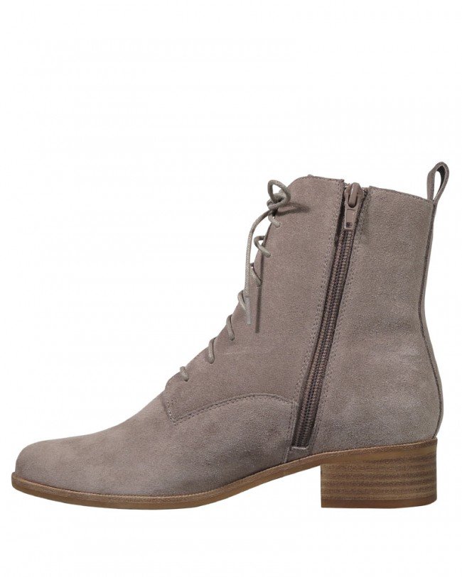 Wittner Glimmer Stone Suede Lace Up Ankle Boot