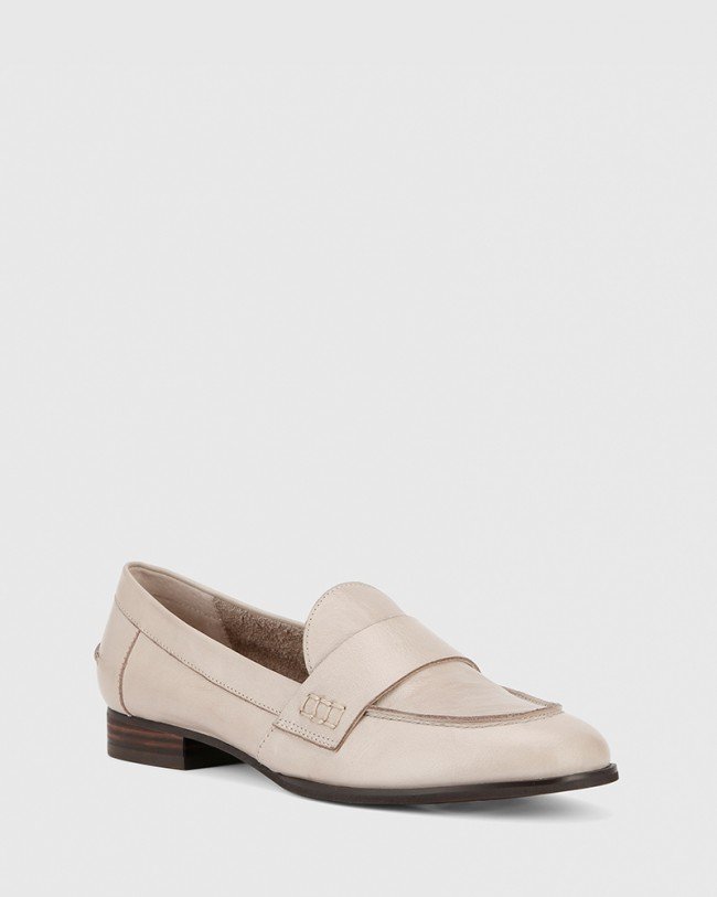 Wittner Dennis Silver Grey Leather Loafer