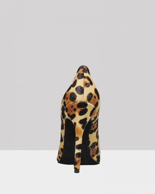 Wittner Tracey Leopard Print Pony Hair Pointed Toe Stiletto Heel