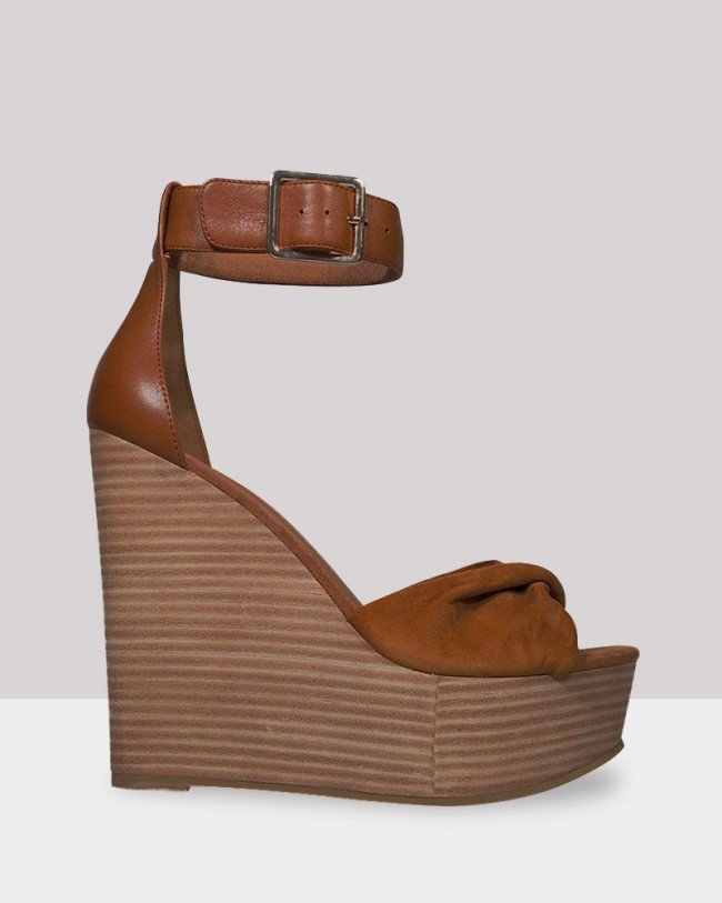 Wittner Winslet Tobacco Suede Wedge