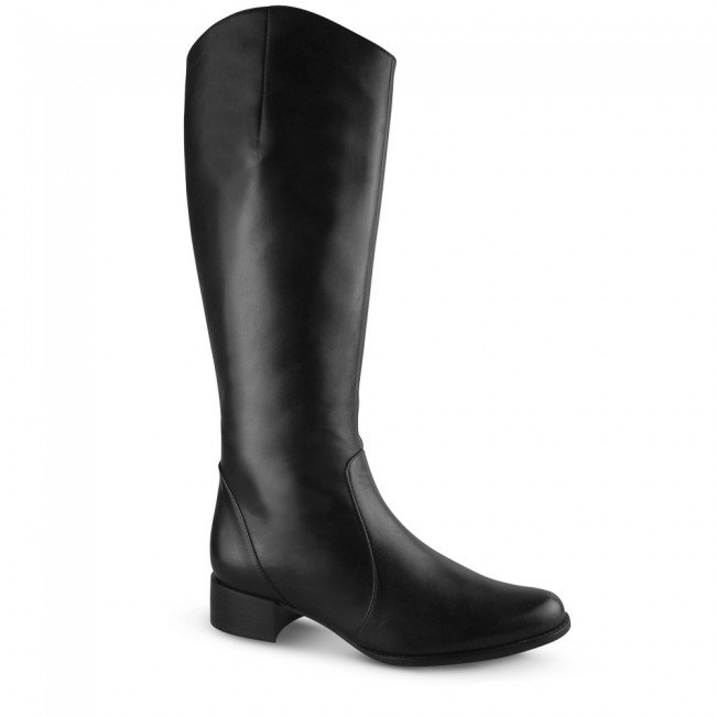 Wittner Bernia Narrow Fit Black Leather Knee High Boot
