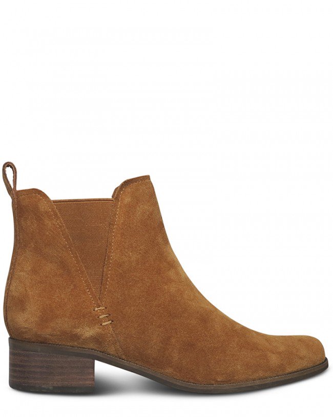 Wittner Gilmore Tobacco Suede Elasticated Gusset Chelsea Ankle Boot