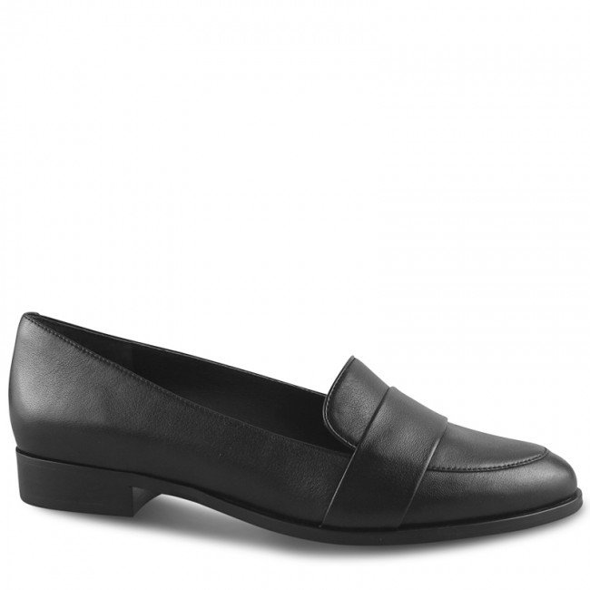 Wittner Heaton 2 Black Leather Almond Toe Loafer