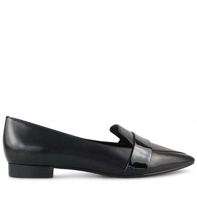 Wittner Maisy Black Leather Pointed Toe Loafer