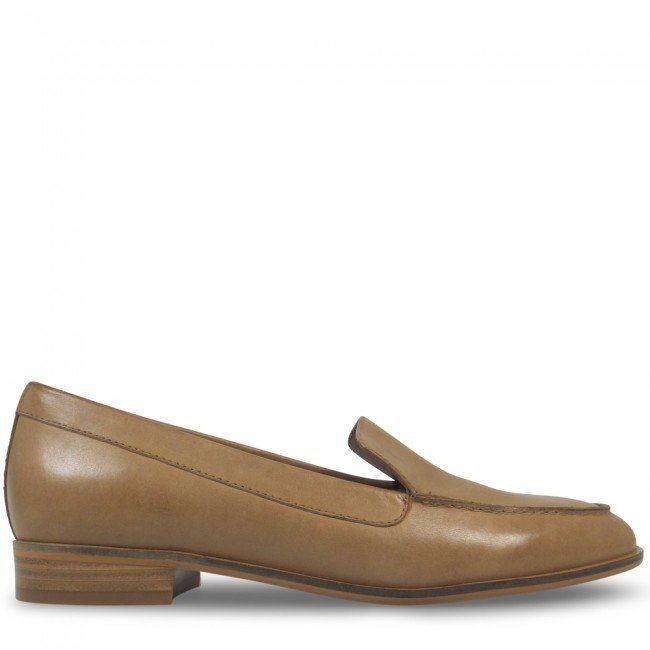 Wittner Havarra Brandy Leather Square Toe Loafer