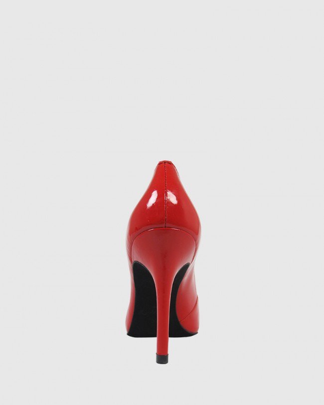 Wittner Harman Red Patent Pointed Toe Stiletto Heel